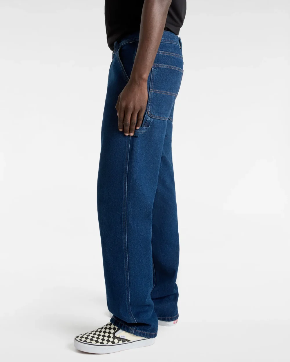 VANS - ג'ינס Drill Chore Relaxed Carpenter – V00G6EDDN – dark-denim – 4