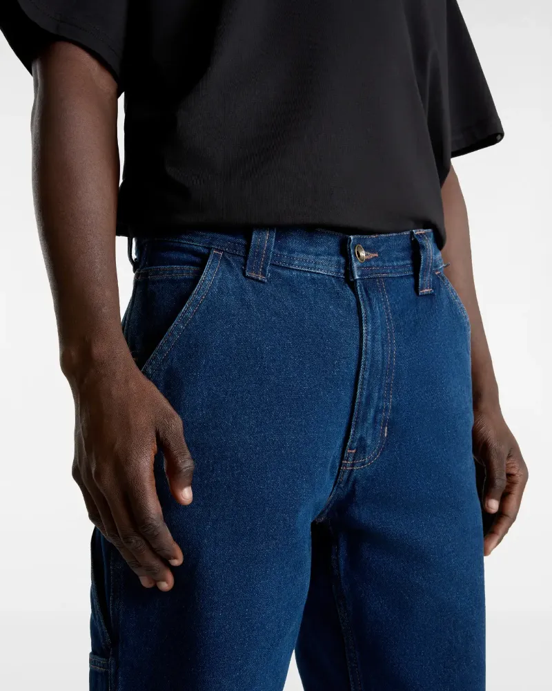 VANS - ג'ינס Drill Chore Relaxed Carpenter – V00G6EDDN – dark-denim – 6