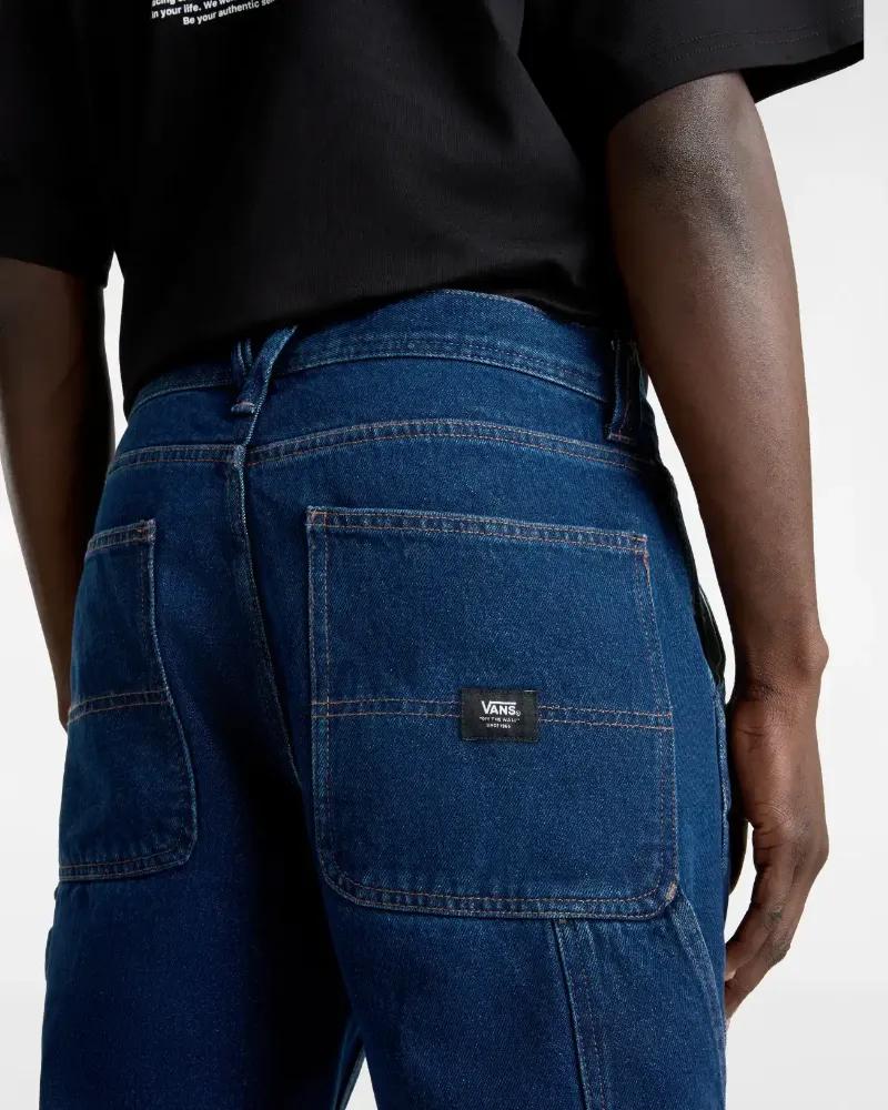 VANS - ג'ינס Drill Chore Relaxed Carpenter – V00G6EDDN – dark-denim – 7