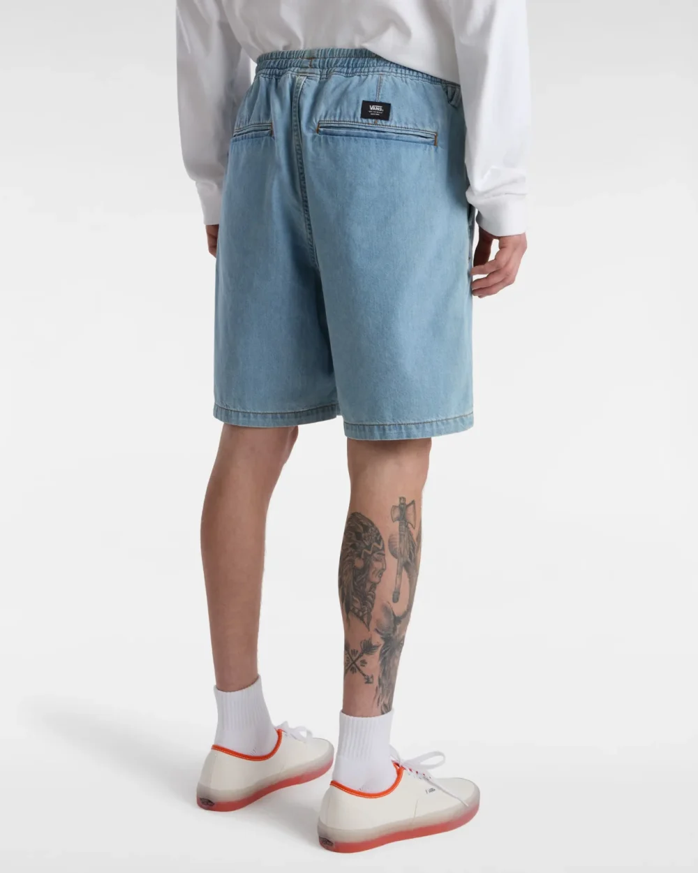 VANS - מכנסיים קצרים Range Denim Relaxed – V00G6UCDX – stonewash-blue – 2