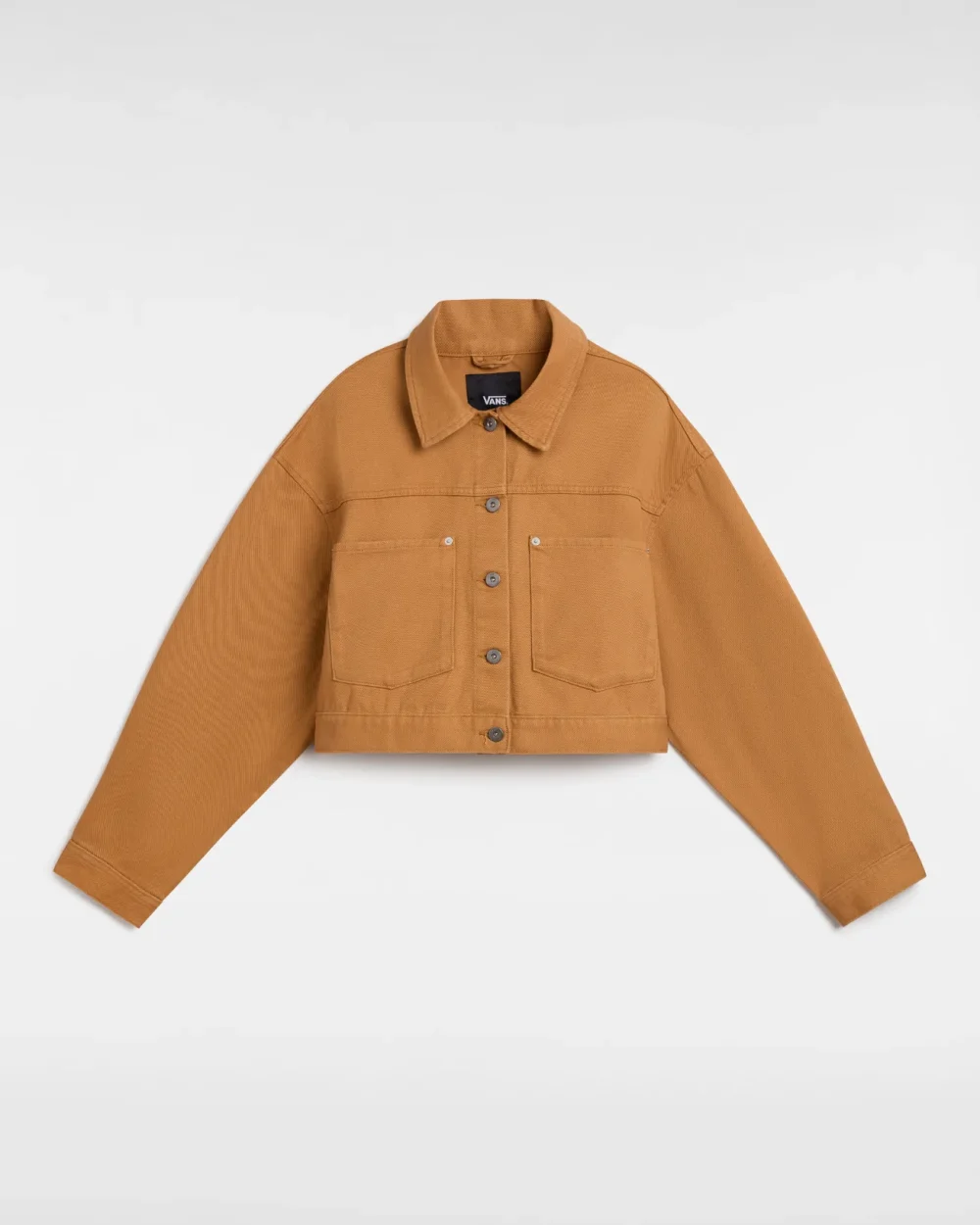 VANS - ג'קט Raynes Crop Trucker – V00G8S1OU – brown-sugar – 1