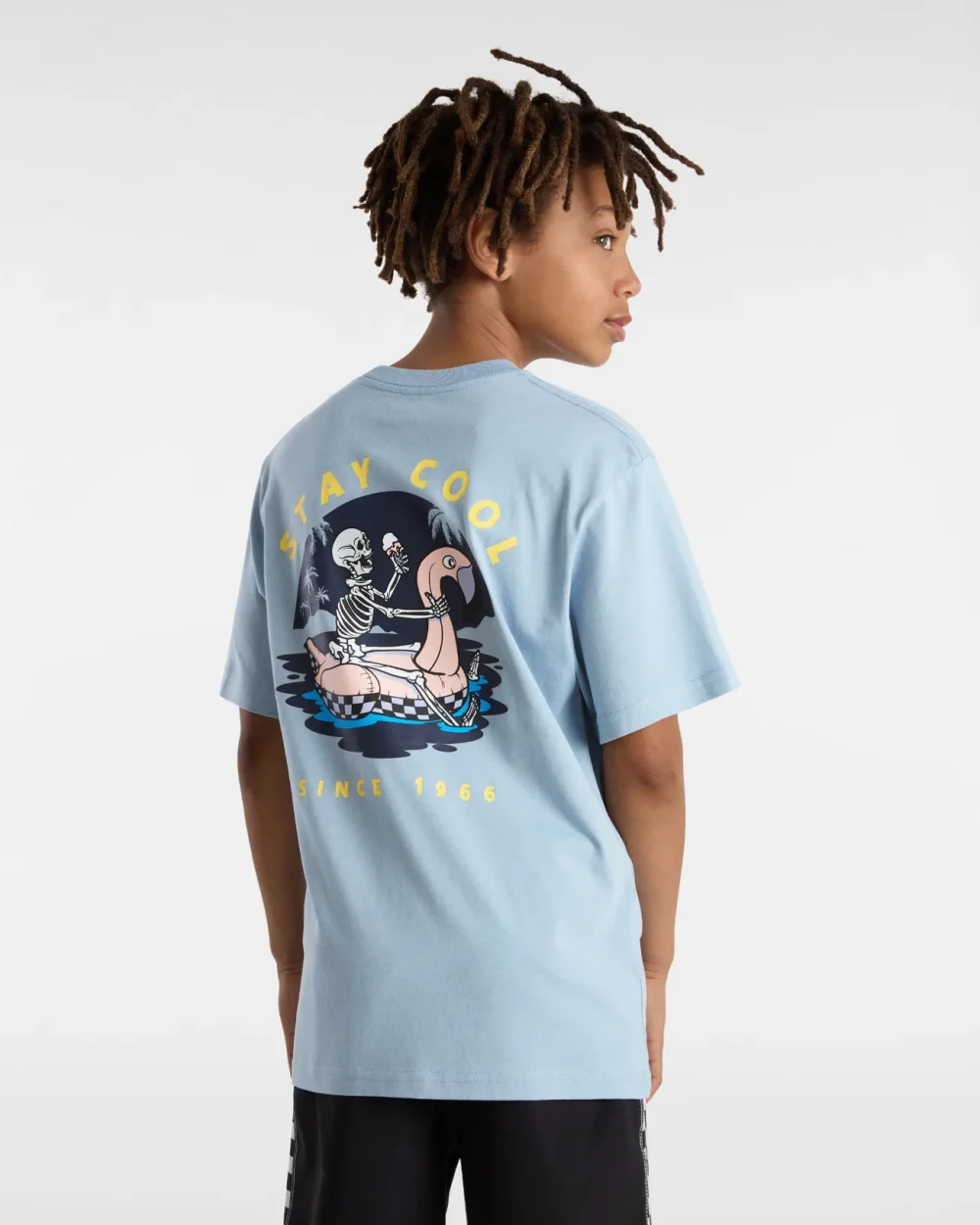VANS - טי שירט נוער By Stay Cool – V00GF5DSB – dusty-blue – 2