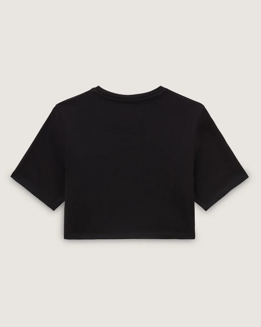 VANS - טי שירט Forever Checker Crew Crop Ii – V00GFHBLK – black – 1