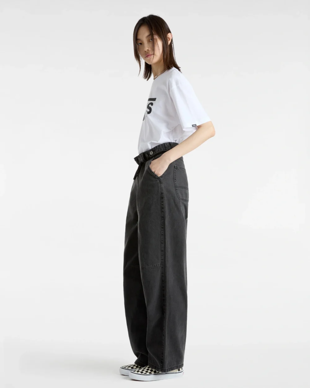 VANS - טי שירט Classic – VGGGYB2 – white-black – 3