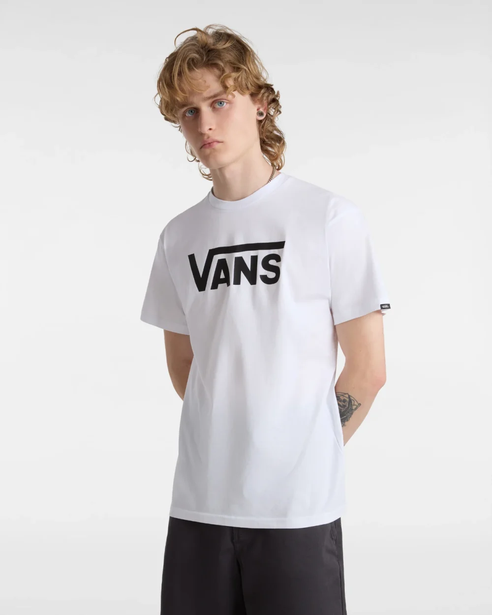 VANS - טי שירט Classic – VGGGYB2 – white-black – 1