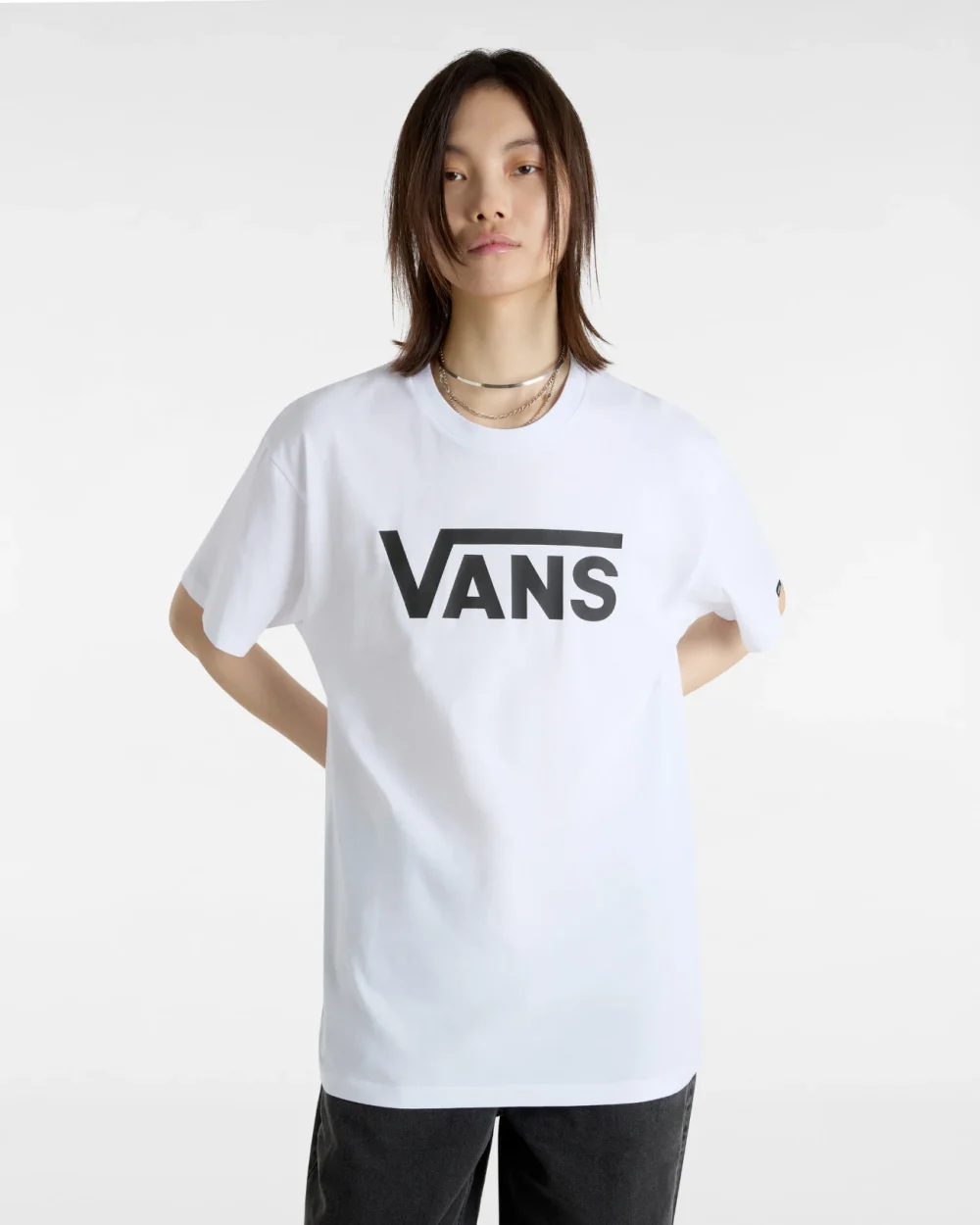 VANS - טי שירט Classic – VGGGYB2 – white-black – 4