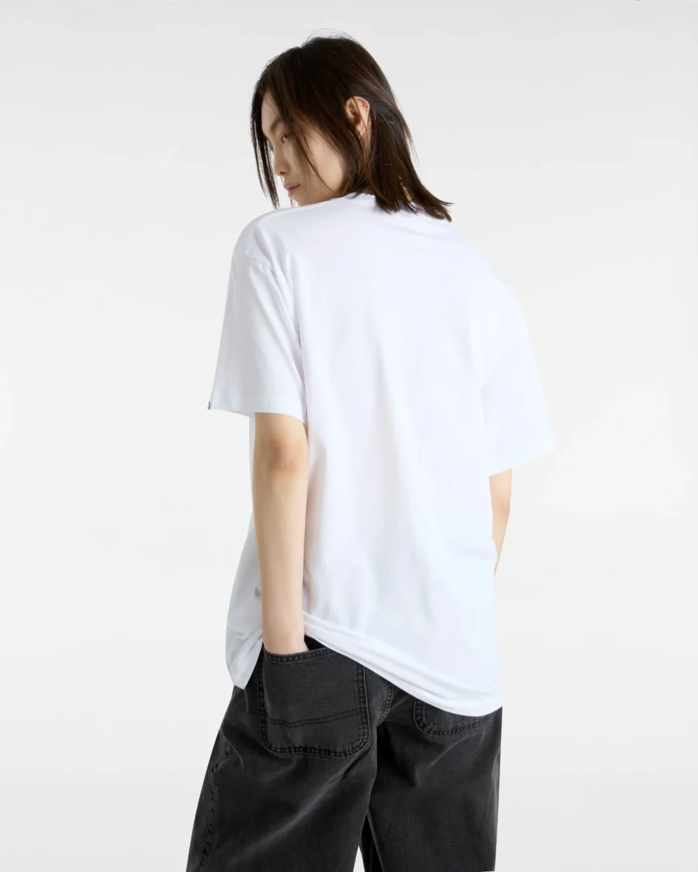 VANS - טי שירט Classic – VGGGYB2 – white-black – 5