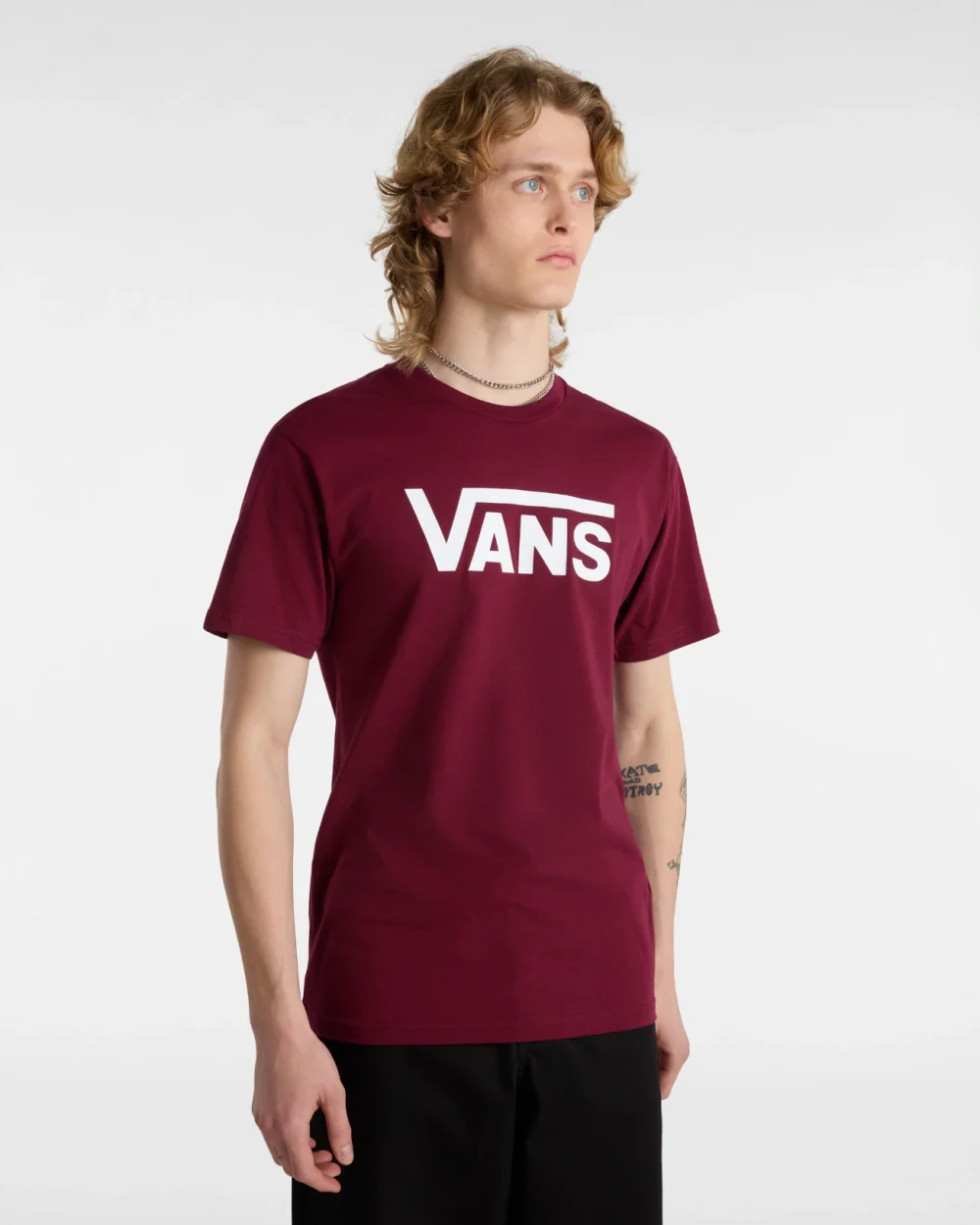 VANS - טי שירט Classic – V00GGGZ28 – burgundy-white – 4