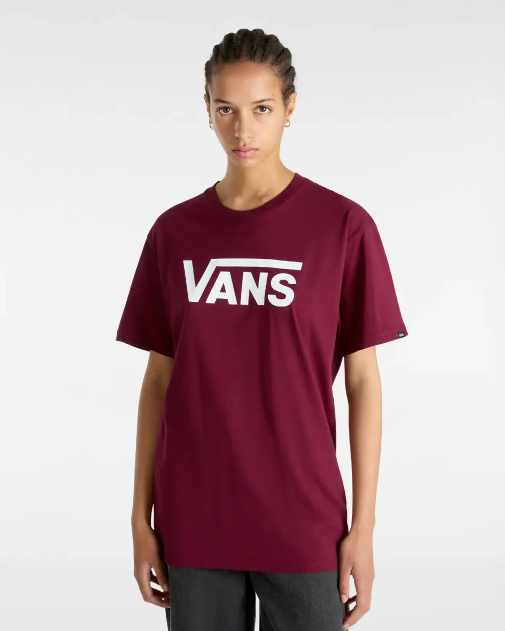 VANS - טי שירט Classic – V00GGGZ28 – burgundy-white – 6