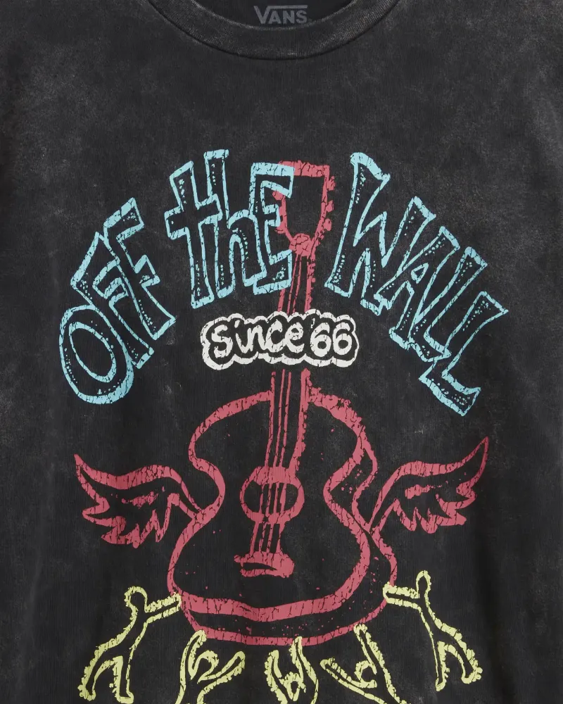 VANS - טי שירט Guitar Solo Oversized – V00GJ6BLK – black – 5