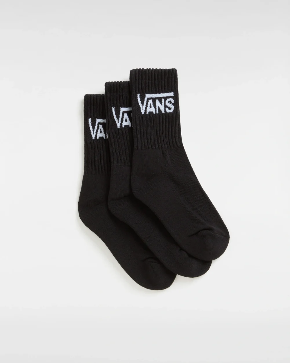 VANS - מארז 3 גרביים Classic Crew – V00GNKBLK – black – 1