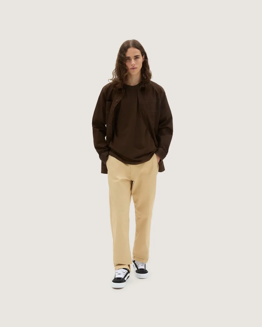 VANS - טי שירט Skv Peace Palm – V00GWZ3N1 – demitasse – 1