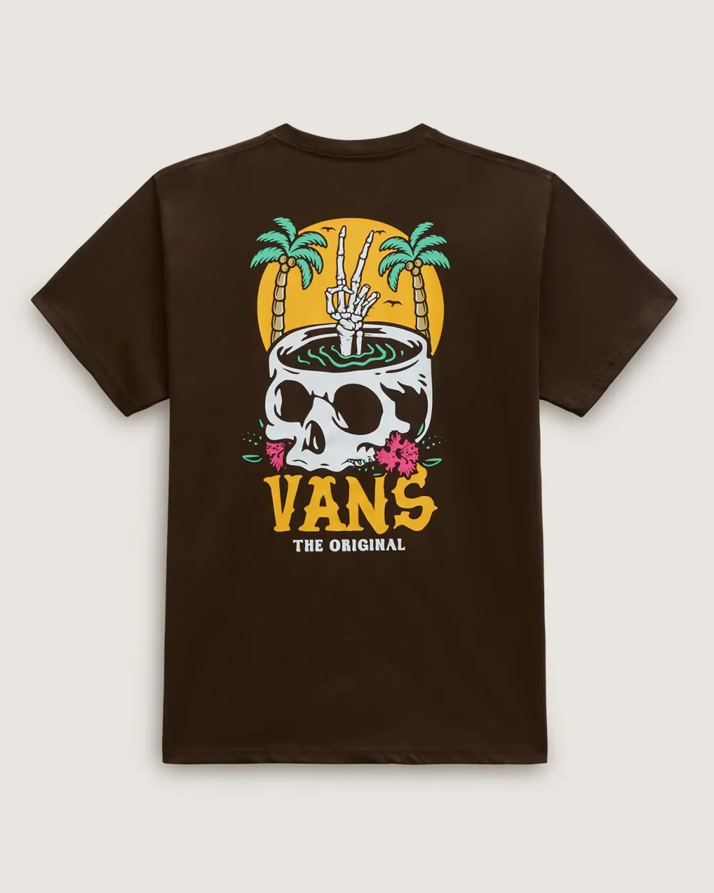 VANS - טי שירט Skv Peace Palm – V00GWZ3N1 – demitasse – 5