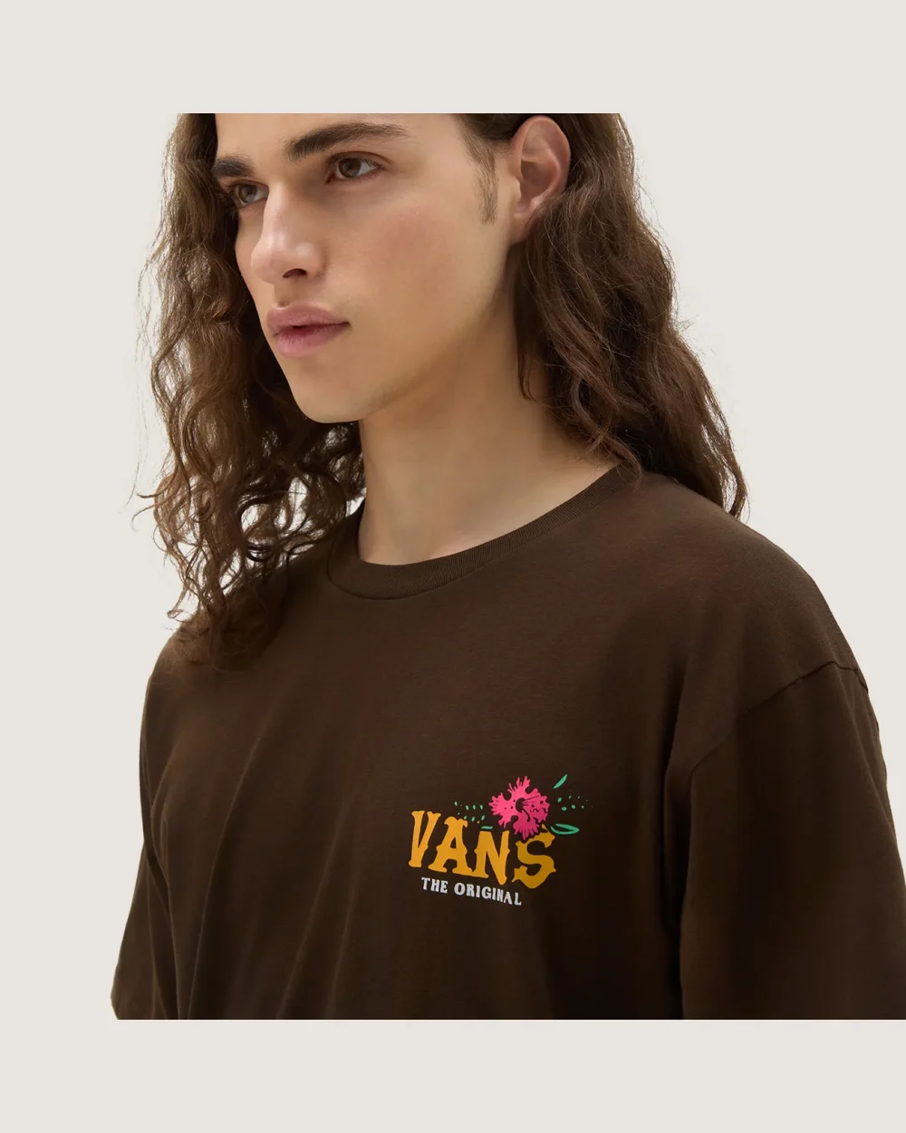 VANS - טי שירט Skv Peace Palm – V00GWZ3N1 – demitasse – 3