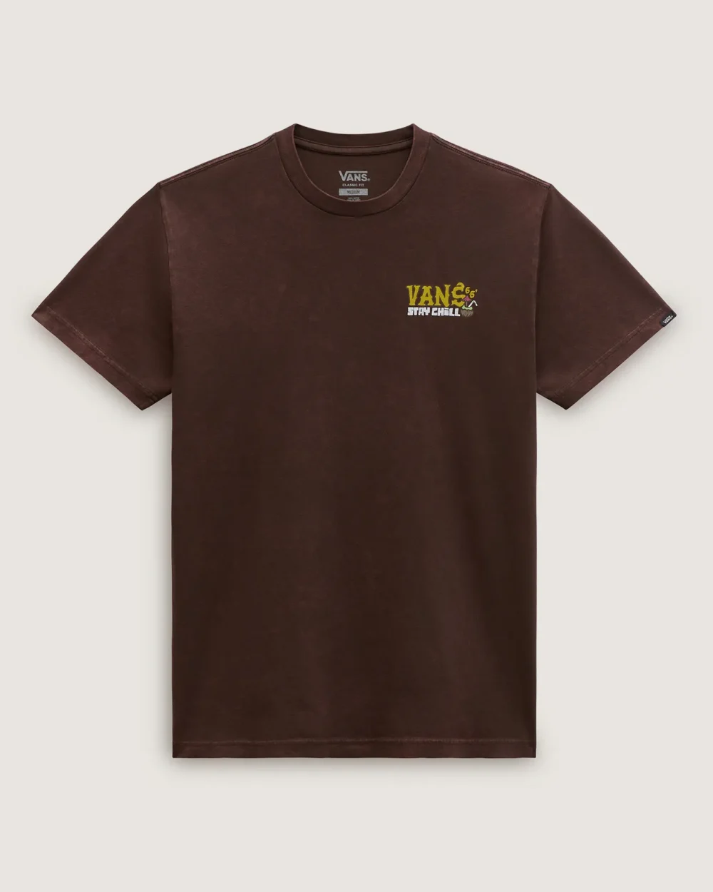 VANS - טי שירט Skv Floral Skull Washed – V00GXP3N1 – demitasse – 1