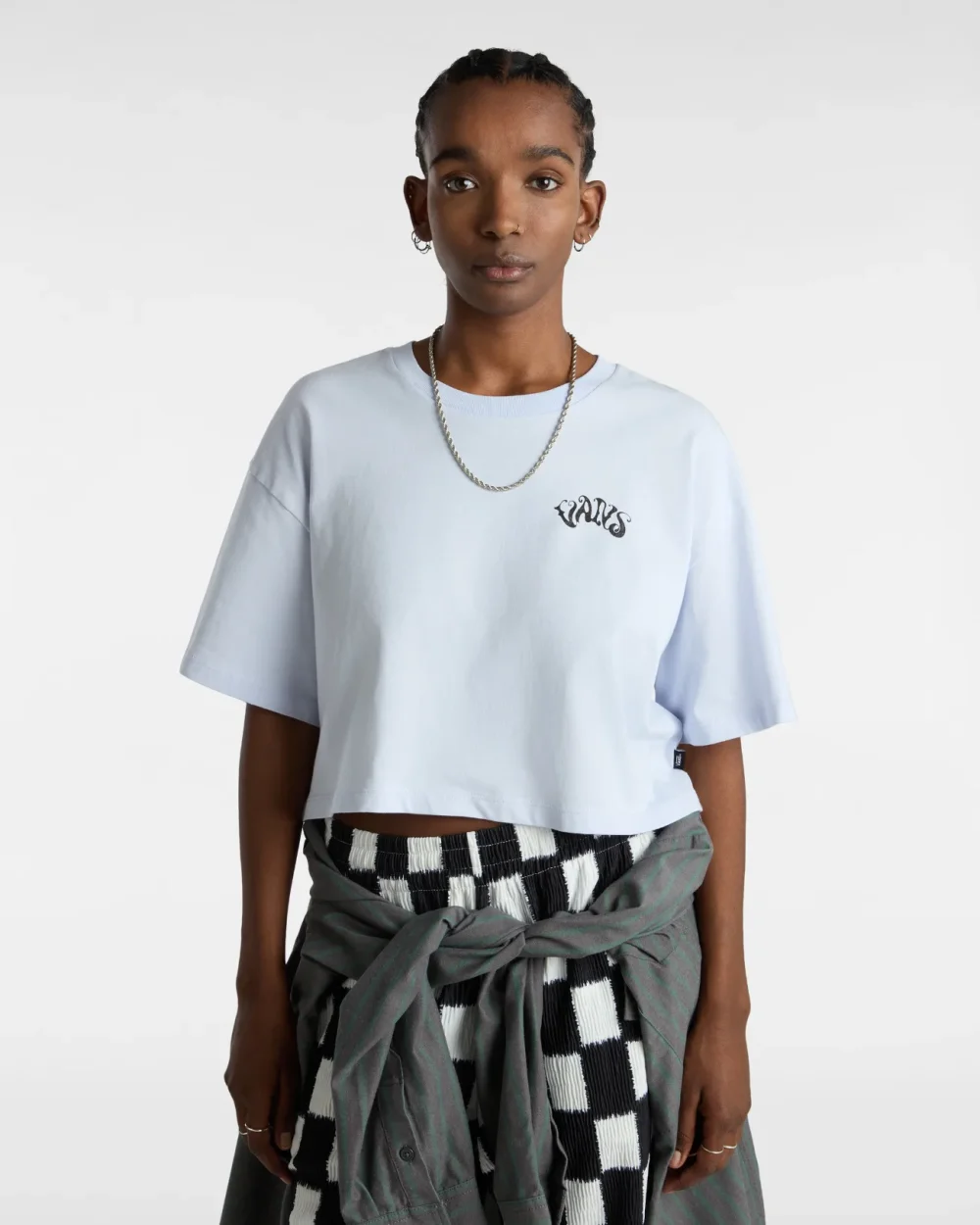 VANS - טי שירט Vexed Relax Crop – V00H0NCHA – halogen-blue – 1