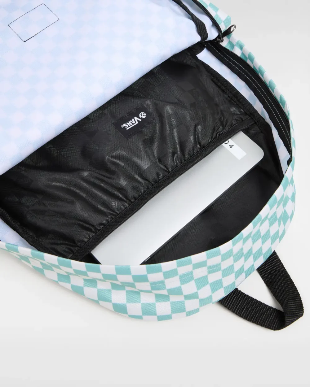 VANS - תיק גב Old Skool Check – V00H4XM8I – gray-mist – 4