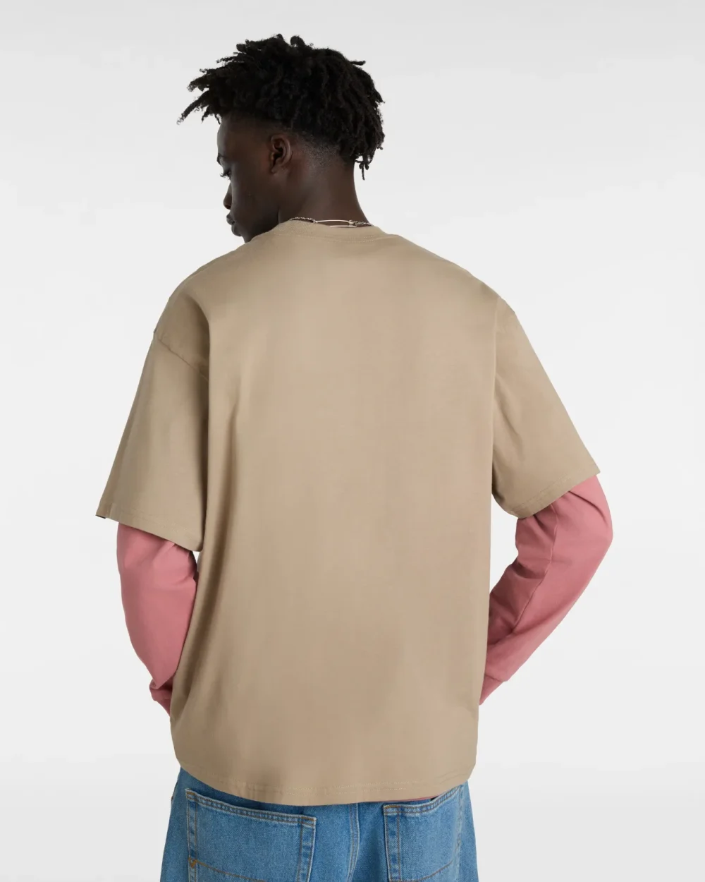 VANS - טי שירט Vans Sport Loose Fit – V00H5HYEH – desert-taupe – 2