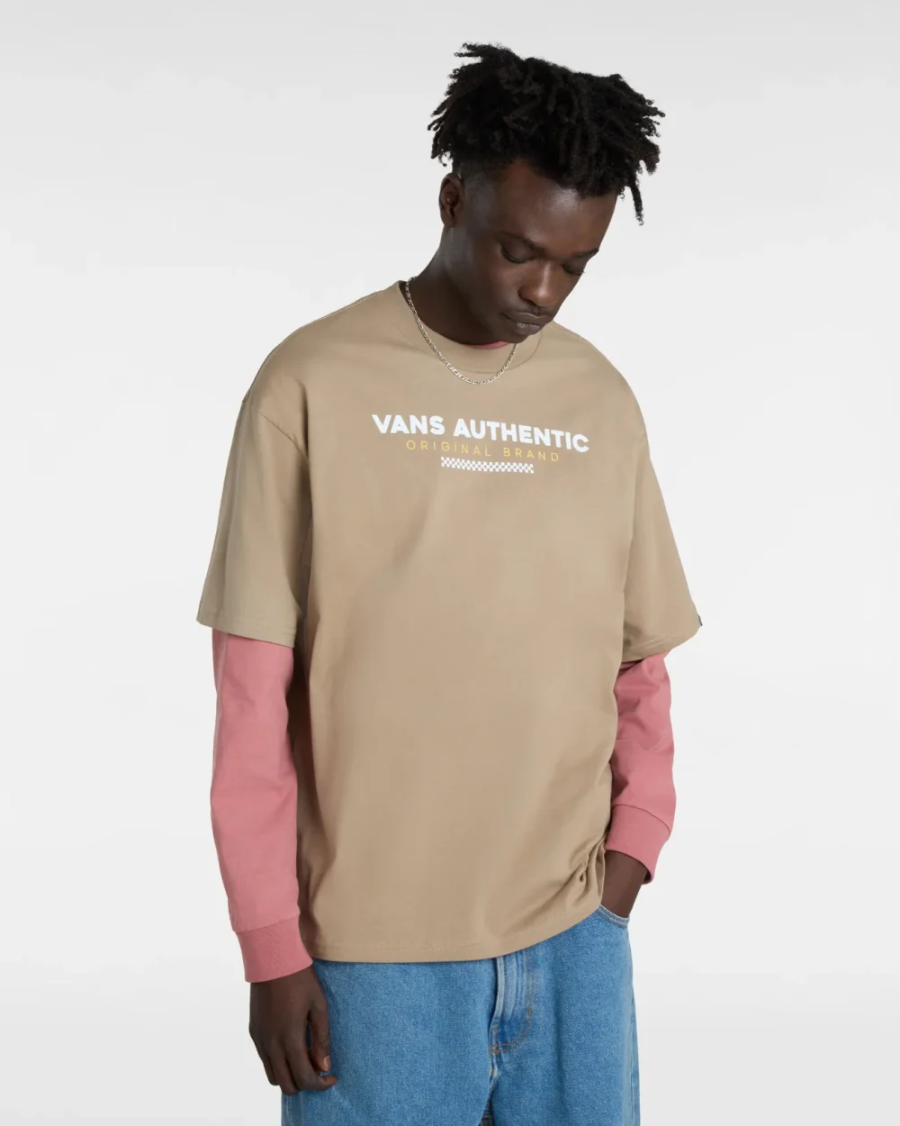 VANS - טי שירט Vans Sport Loose Fit – V00H5HYEH – desert-taupe – 1