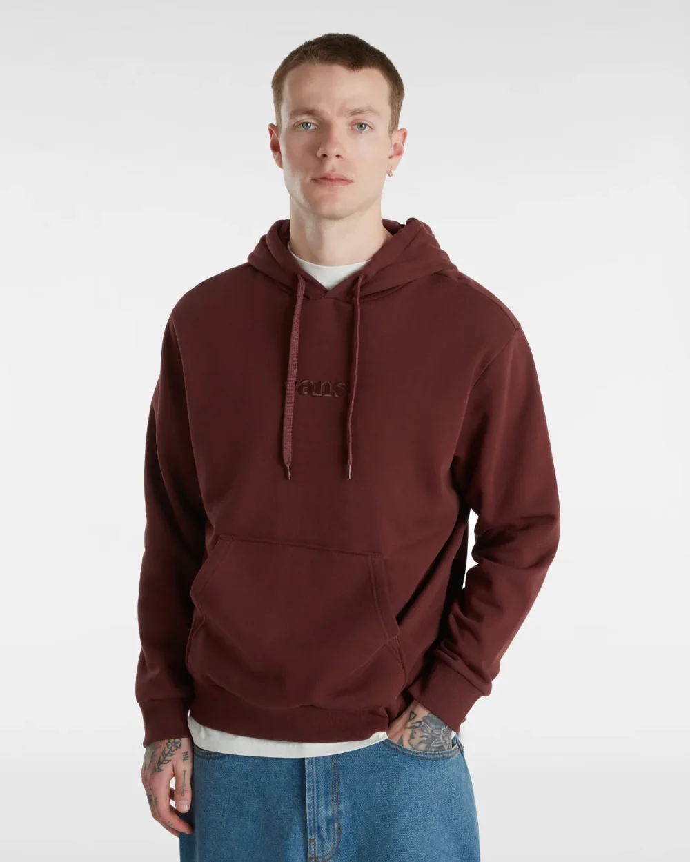VANS - קפוצ'ון Essential Relaxed – V00H8Z7YO – bitter-chocolate – 2