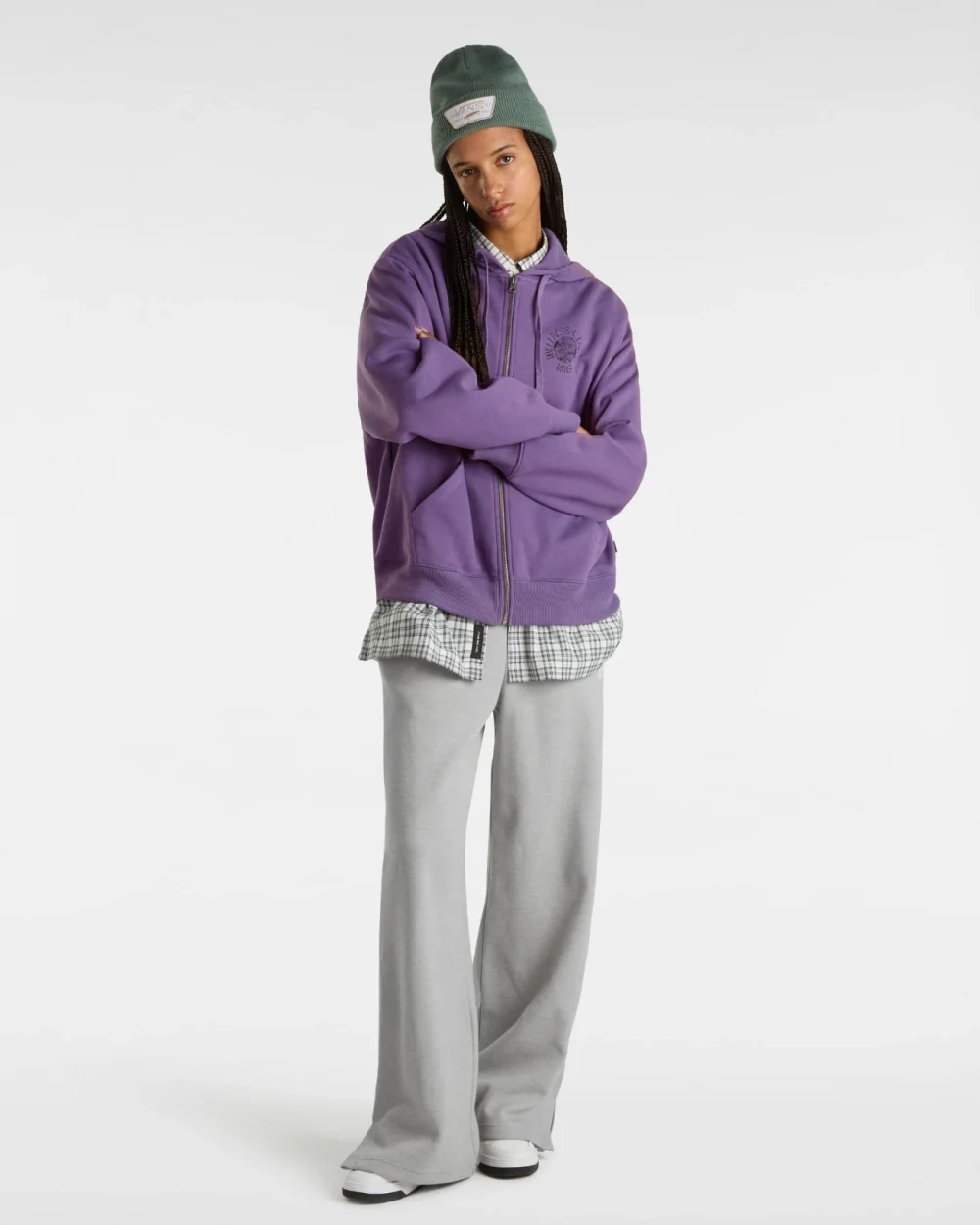 VANS - קפוצ'ון Wellness Blousant Zip – V00HCTCIF – grape-jam – 5