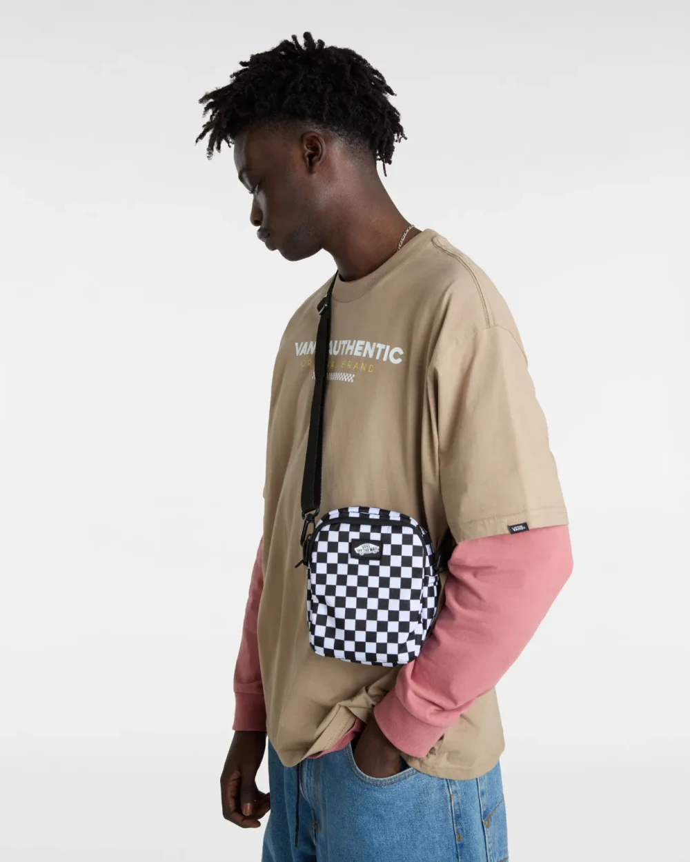 VANS - תיק צד Go Getter Shoulder – V00HE8Y28 – black-white – 3