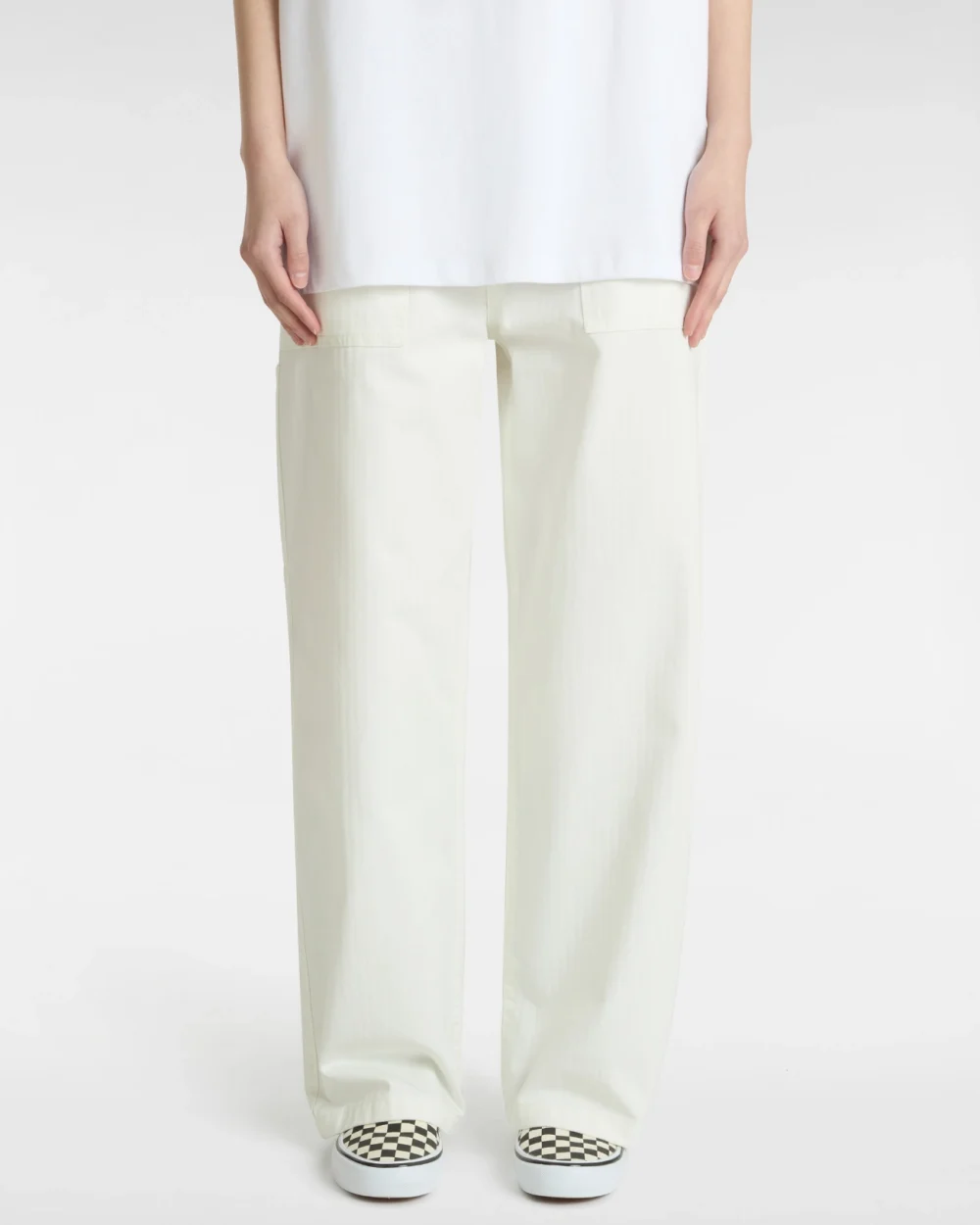 VANS - מכנסיים ארוכים Union Carpenter – V00HGJFS8 – marshmallow – 2