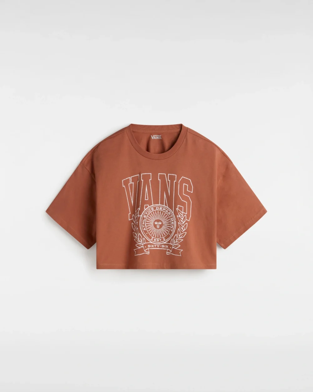 VANS - טי שירט First Team Relax Crop – V00HHEC9J – auburn – 1