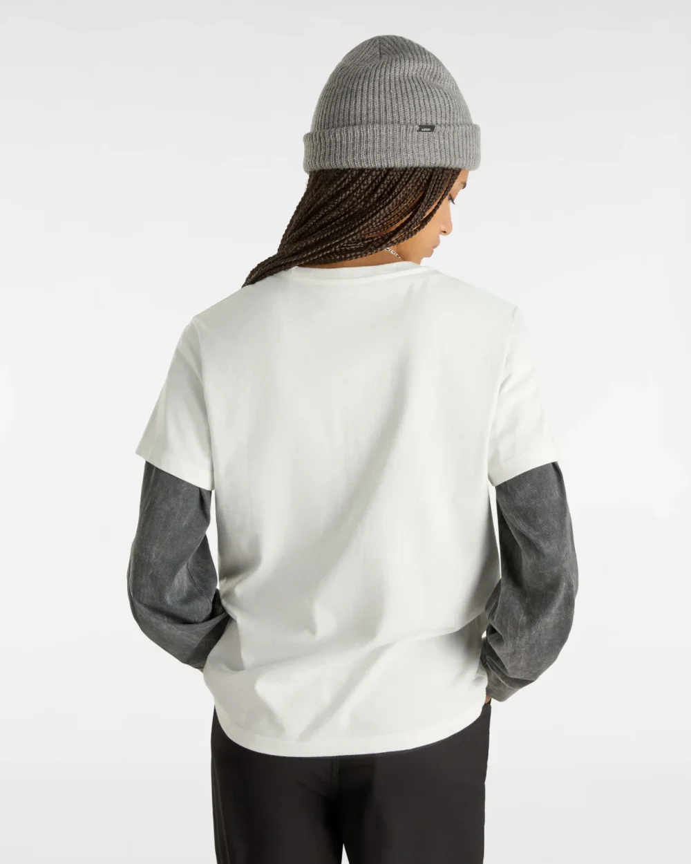 VANS - טי שירט Wellness Bff – V00HJ0FS8 – marshmallow – 3