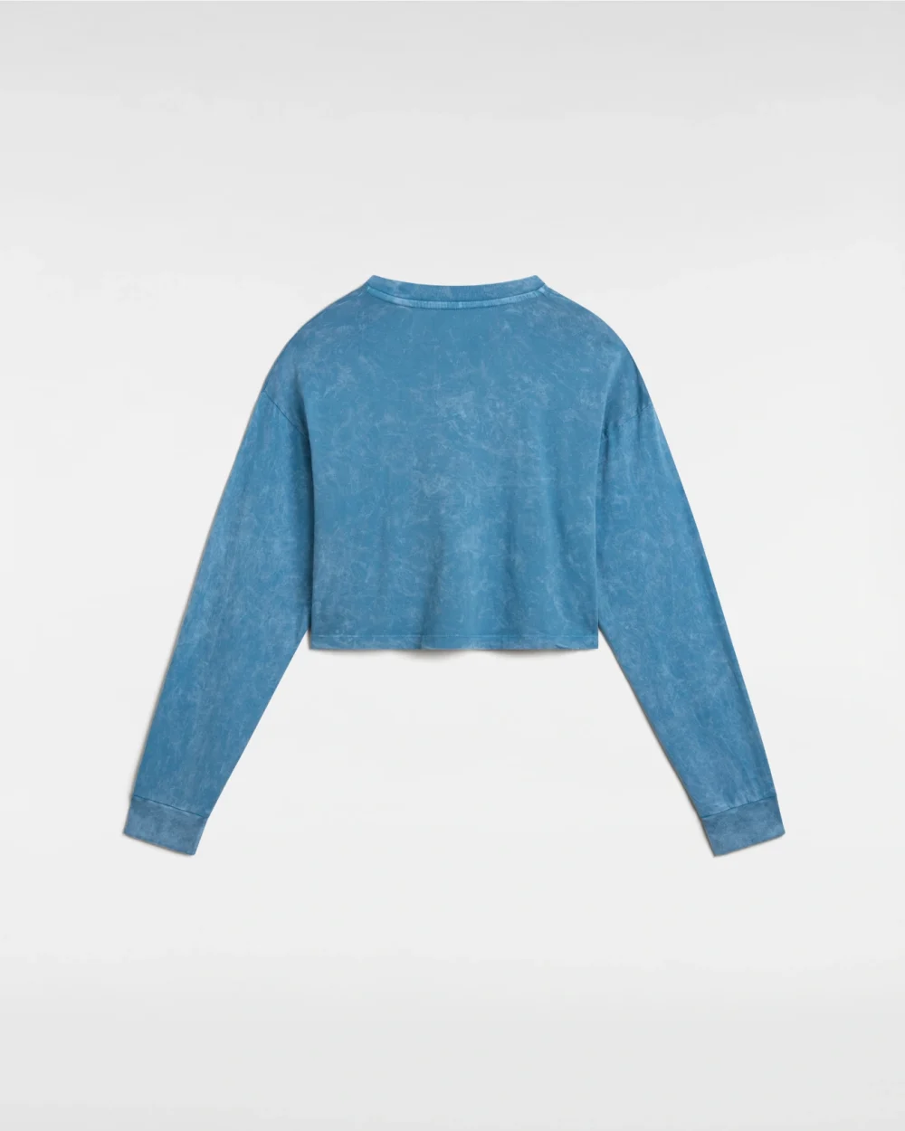 VANS - טי שירט ארוכה Oval Wash Relax Crop – V00HJ5JCN – bluestone – 1