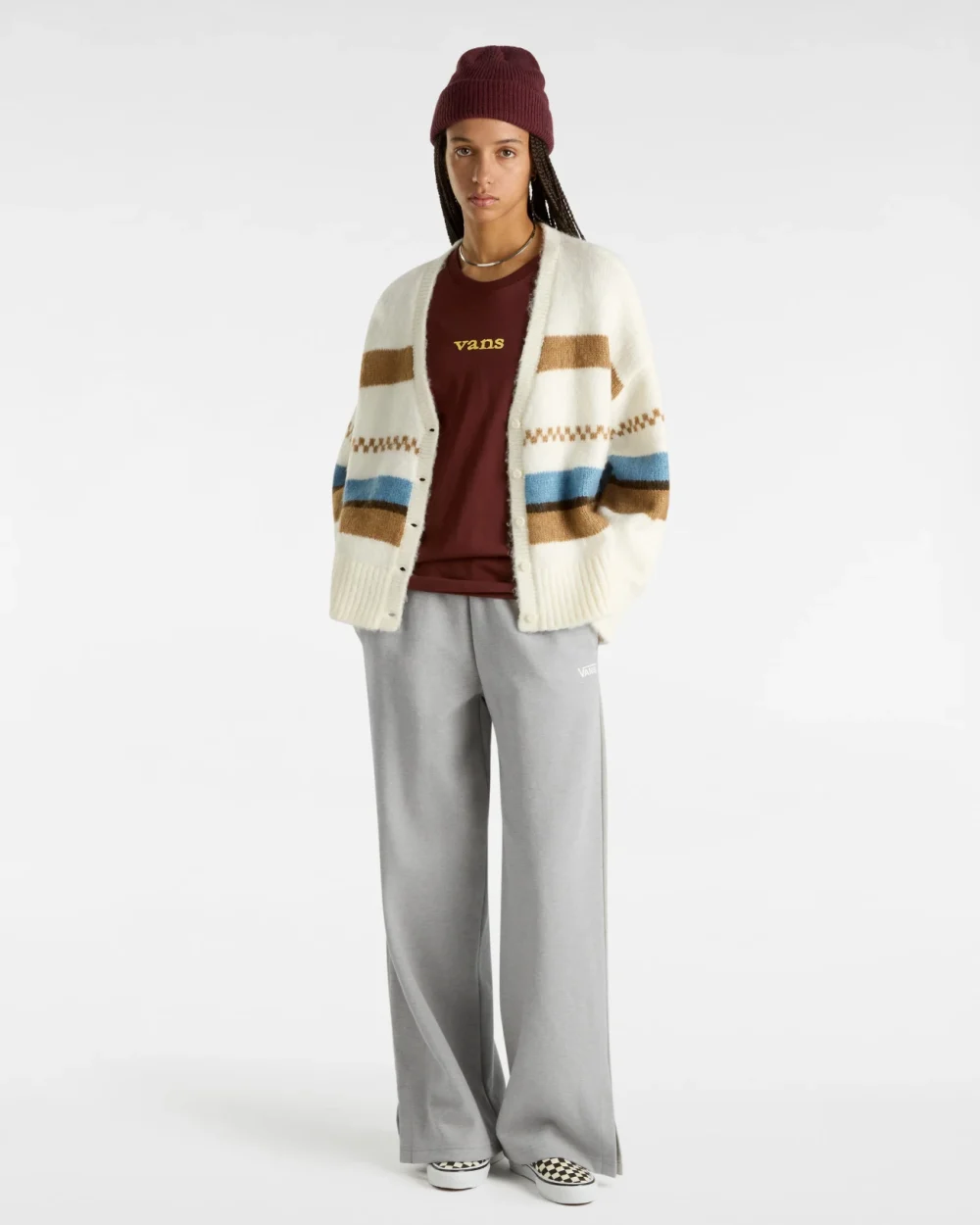 VANS - קרדיגן Valerie Stripe – V00HJBFS8 – marshmallow – 5