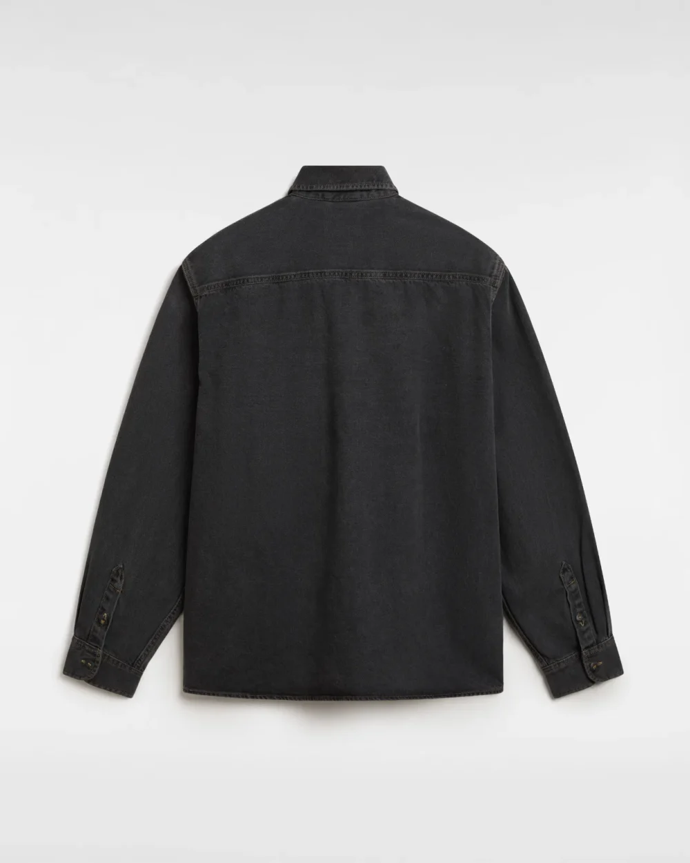 VANS - חולצה מכופתרת ארוכה Stevens Denim Woven – V00HNTDAD – pavement-washed-black – 1