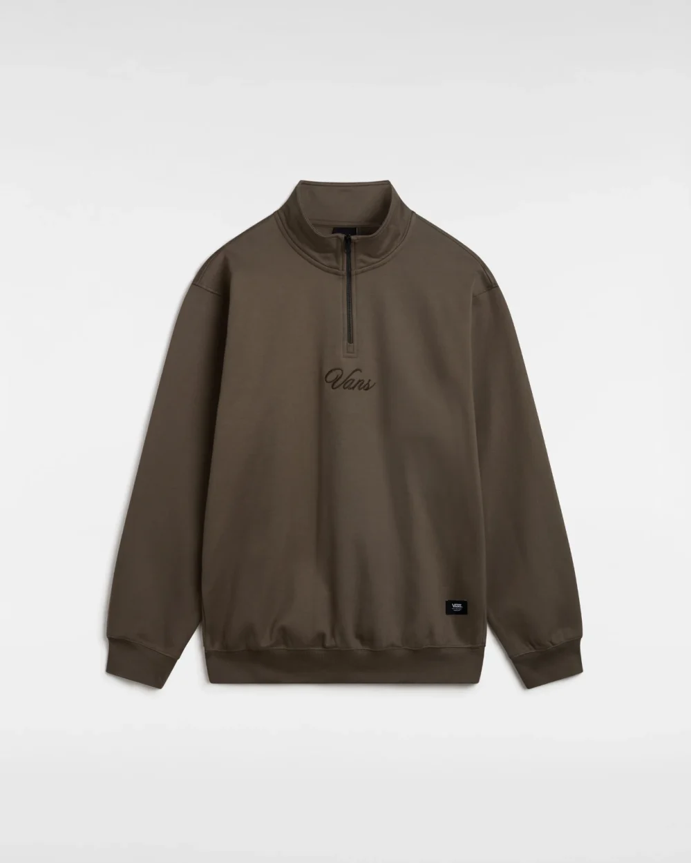 VANS - סווטשירט Scripted Loose Fleece Qzip – V00HPM9JC – bungee-cord – 1