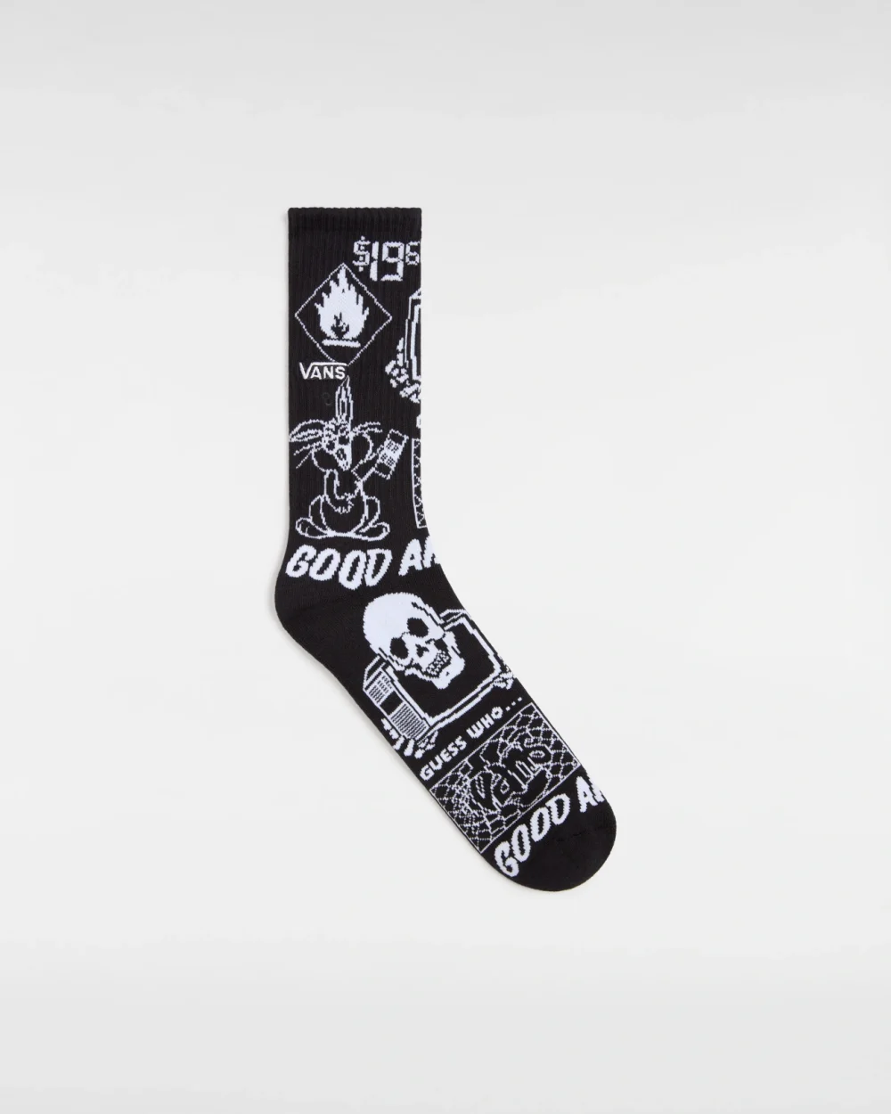 VANS - גרביים Bubs 66 Crew – V00HT7BLK – black – 1