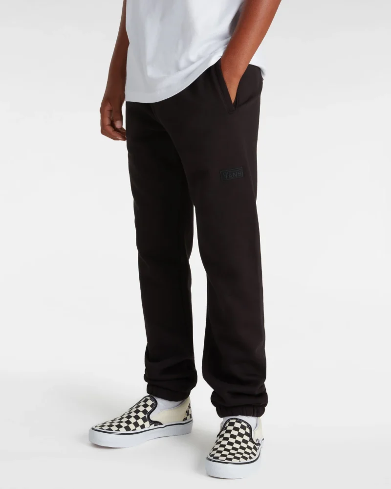 VANS - מכנסיים ארוכים נוער By Core Basic Relaxed Fleece – V00JBABLK – black – 2