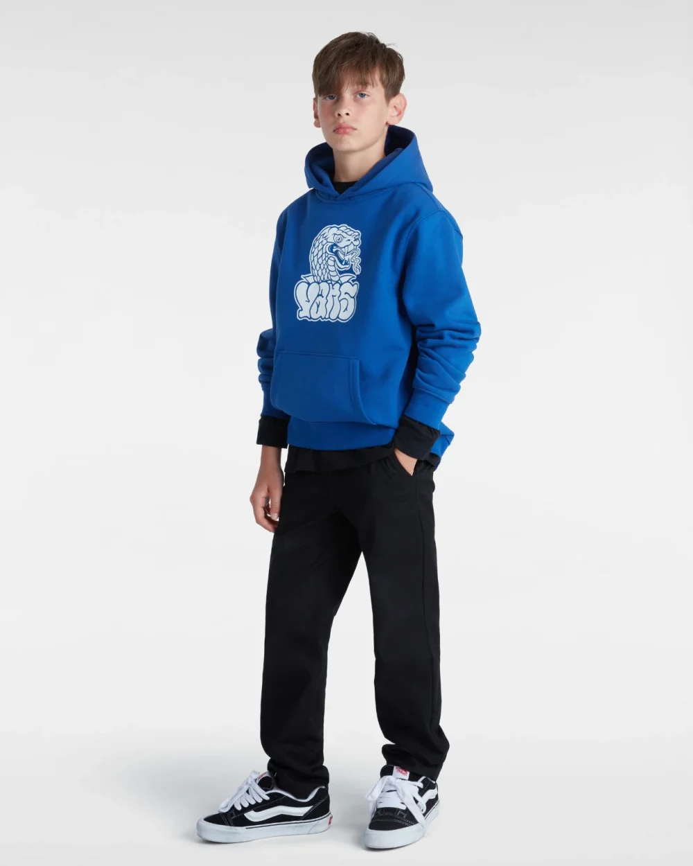 VANS - קפוצ'ון נוער Rattler Loose – V00JBN7WM – true-blue – 5