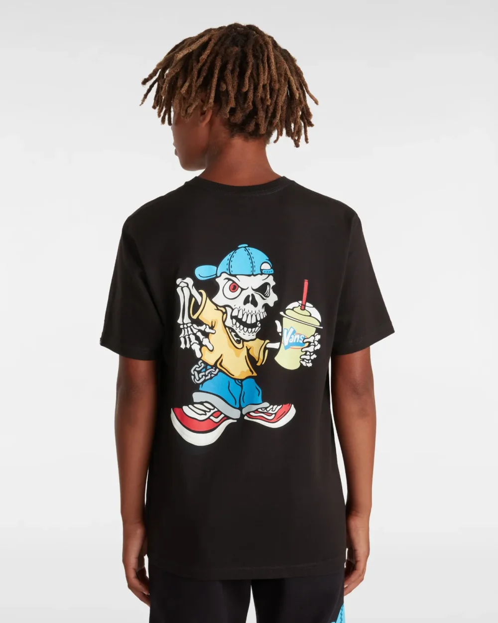 VANS - טי שירט נוער Lil Reggie – V00JC4BLK – black – 3