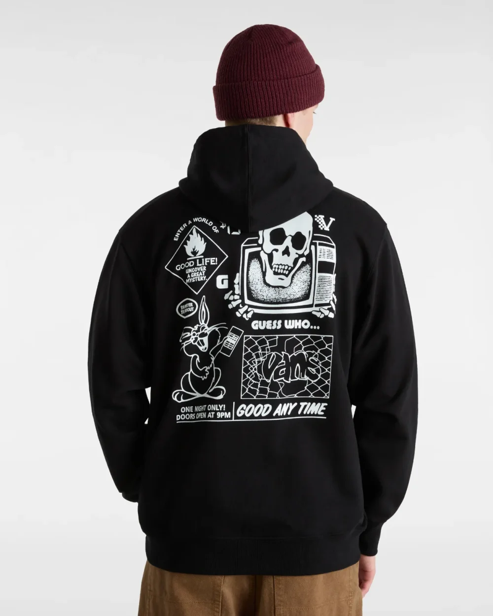 VANS - קפוצ'ון Crazy Eddy 66 Loose – V00JE7BLK – black – 6