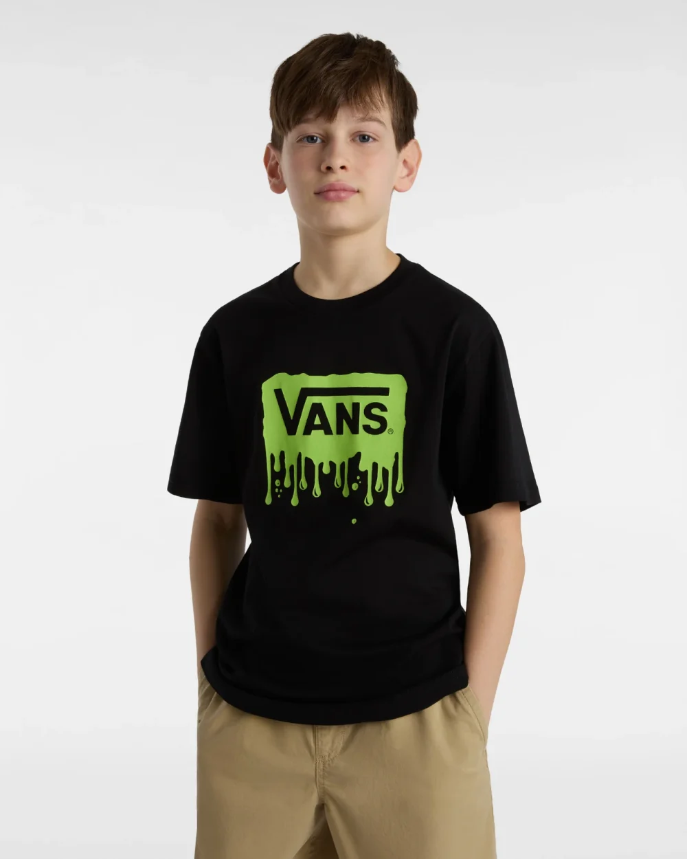 VANS - טי שירט נוער B Slime – V00JGZBLK – black – 1