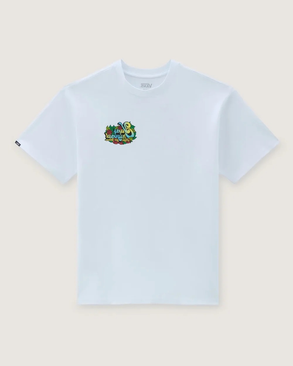 VANS - טי שירט Pray For Waves Loose – V00JK3WHT – white – 4