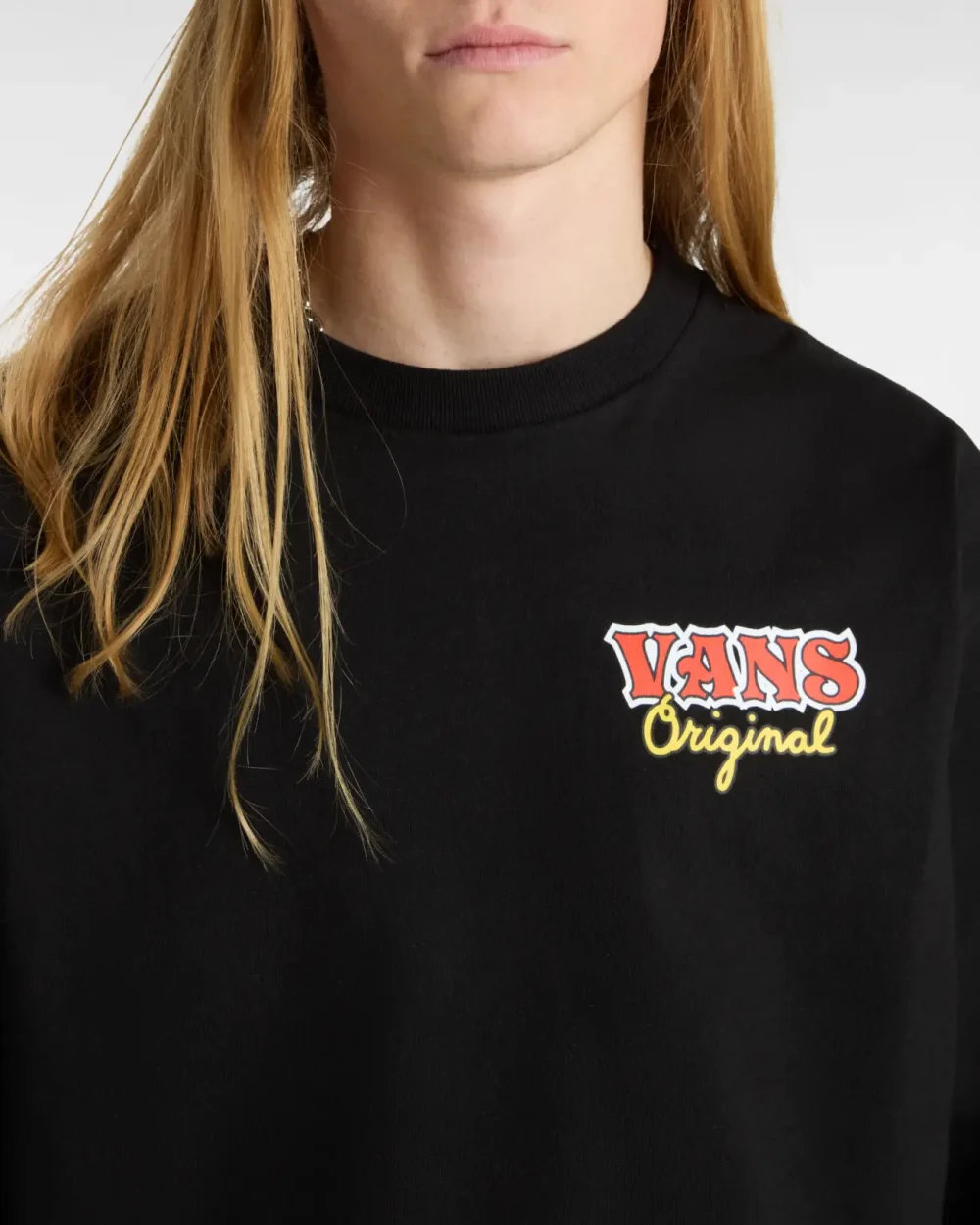 VANS - טי שירט Og Summer Loose – V00JK4BLK – black – 3