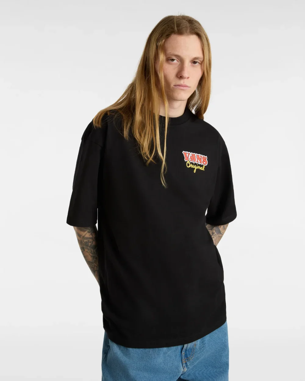 VANS - טי שירט Og Summer Loose – V00JK4BLK – black – 1