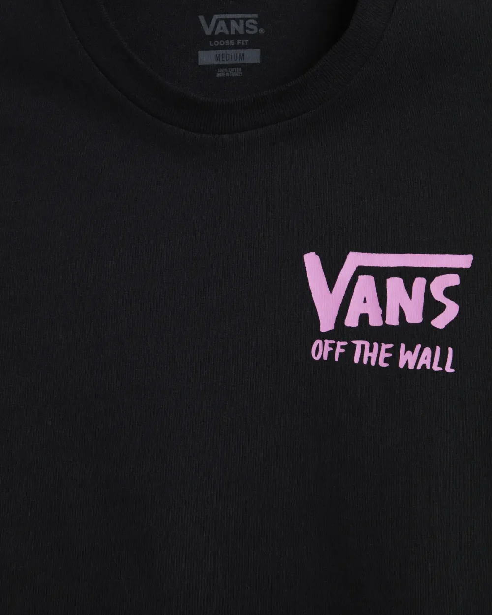 VANS - טי שירט Skeleton Pose Loose – V00JK5BLK – black – 5