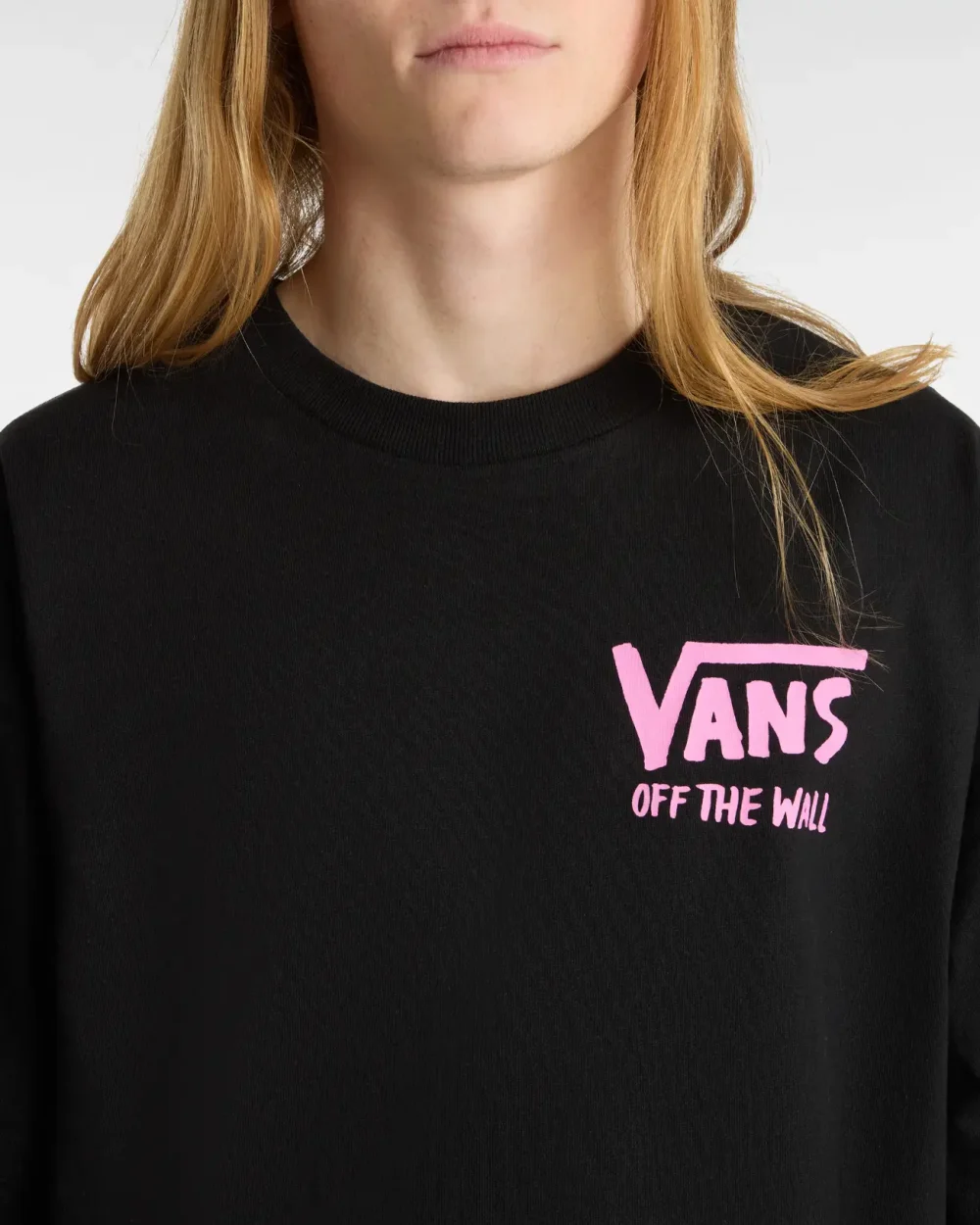 VANS - טי שירט Skeleton Pose Loose – V00JK5BLK – black – 3