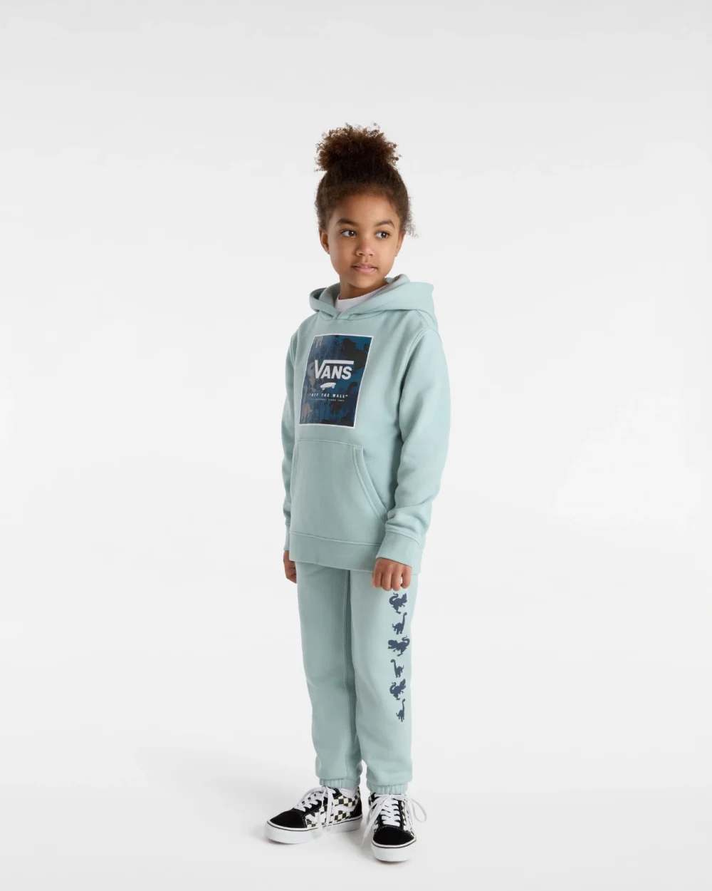 VANS - מכנסיים ארוכים ילדים Kd Dino – V00JS2M8I – gray-mist – 4
