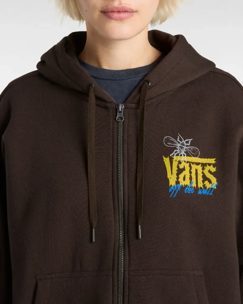 VANS - קפוצ'ון Tear Globe Zip – V00JTVD4C – turkish-coffee – 6