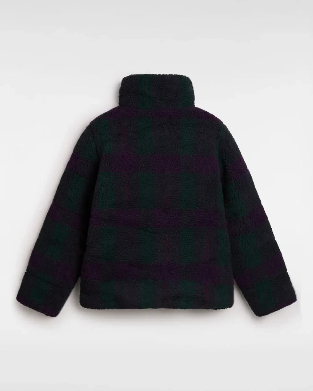 VANS - מעיל Foundry Plaid High Pile Puff – V00JU42LN – green-gables – 1