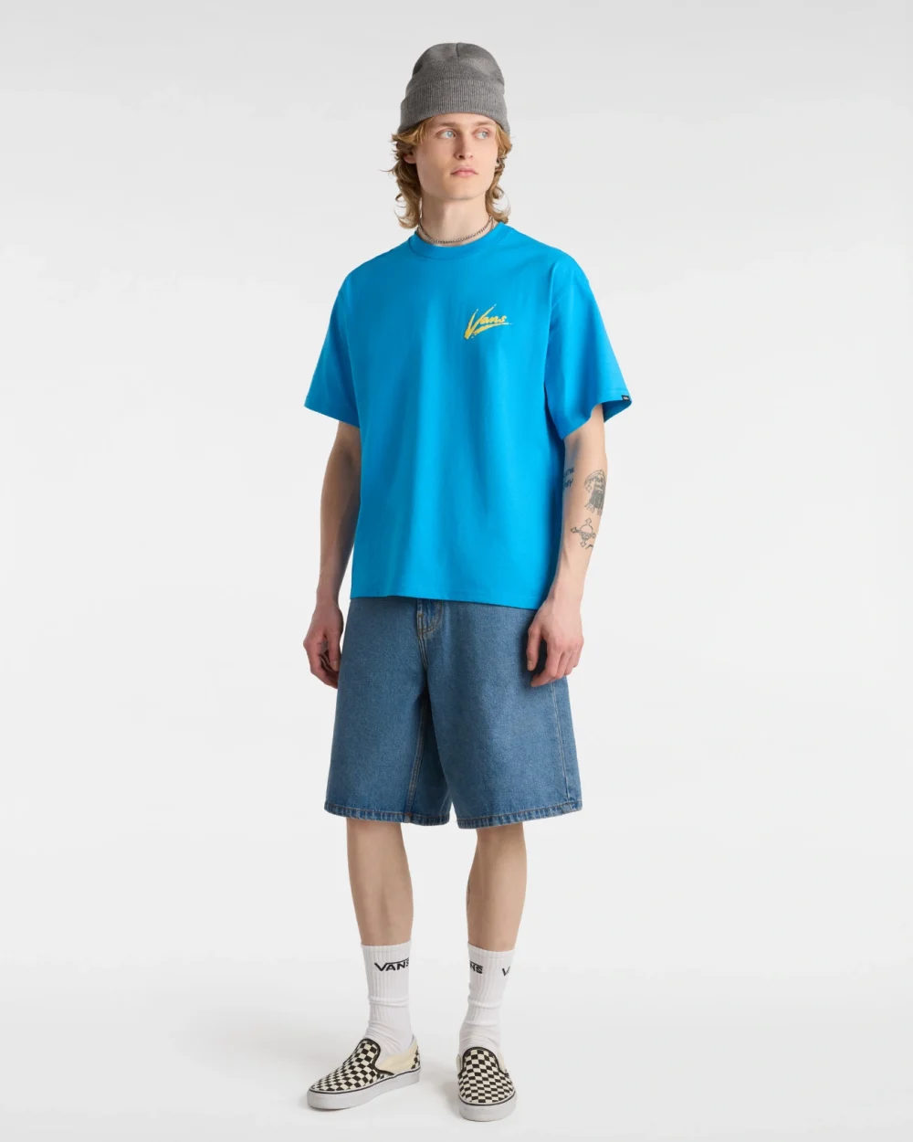 VANS - טי שירט Dettori Loose – V00K42864 – malibu-blue – 1