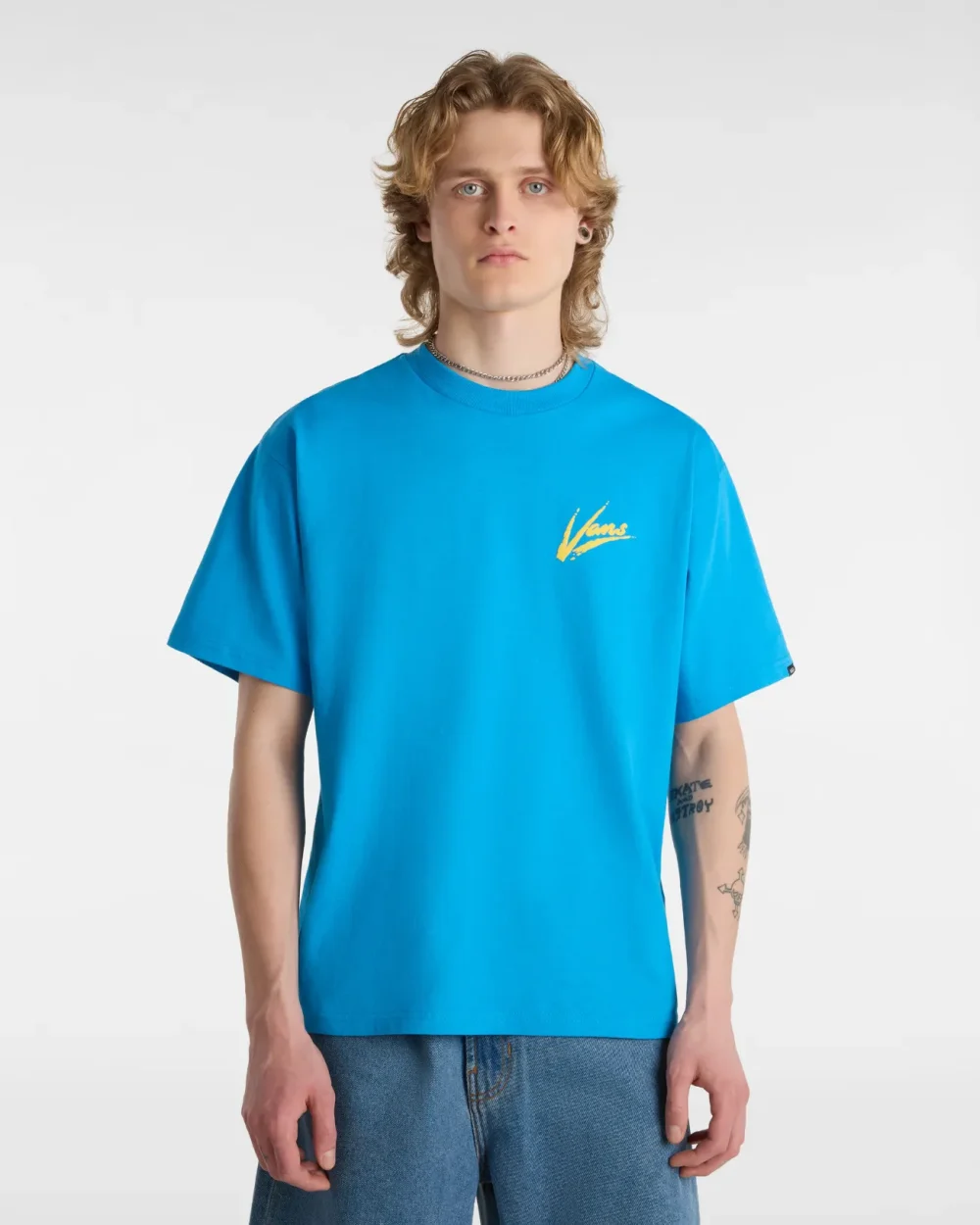 VANS - טי שירט Dettori Loose – V00K42864 – malibu-blue – 1