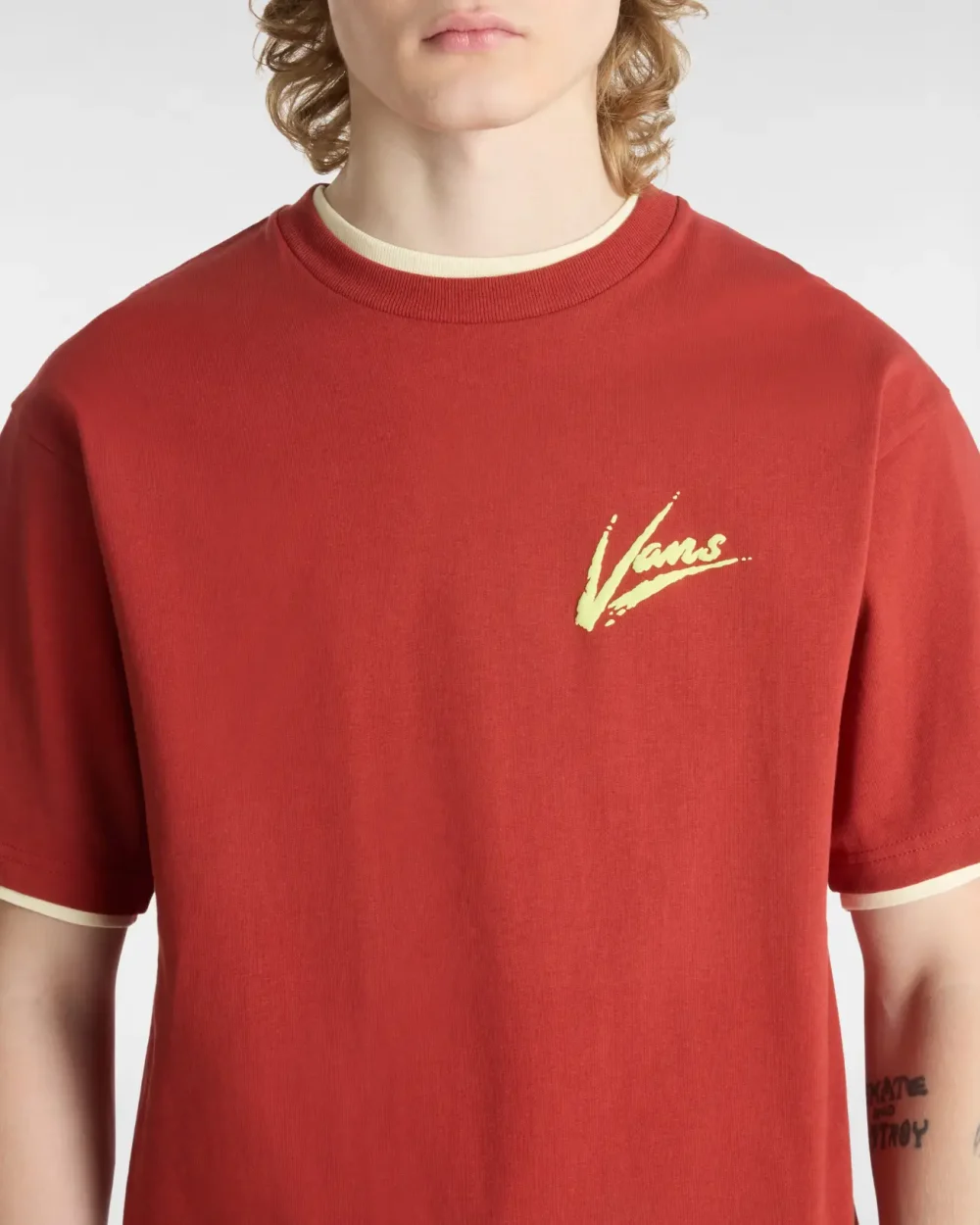 VANS - טי שירט Dettori Loose – V00K42E2Z – red-ochre – 8